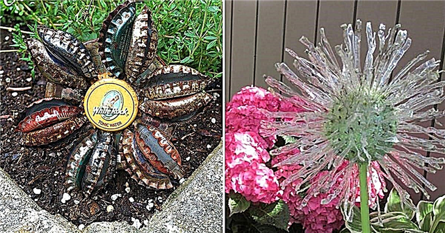 재활용 재료로 만든 8 DIY 정원 예술 꽃
