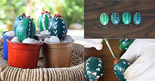 Siêu dễ thương DIY Trứng Phục sinh Cactus