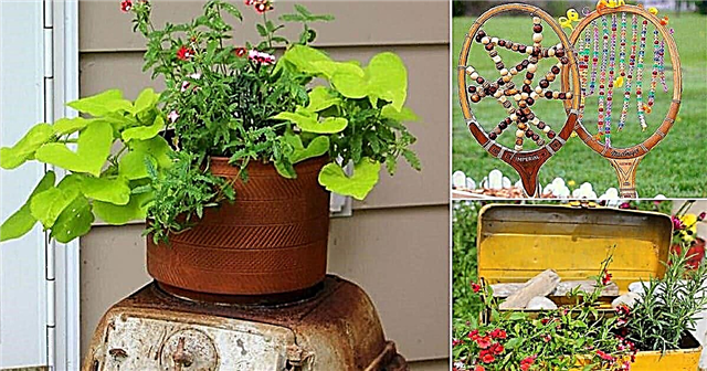 25 έργα κήπου DIY κατασκευασμένα από αντικείμενα σκουπιδιών